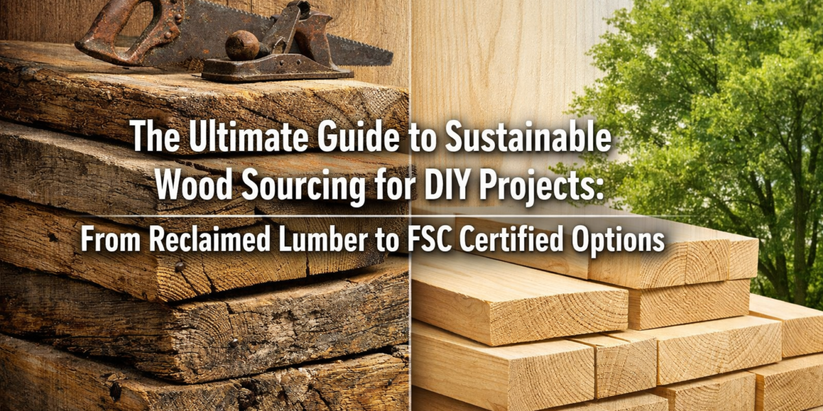 The Ultimate Guide to Sustainable Wood Sourcing for DIY Projects: From Reclaimed Lumber to FSC Certified Options
