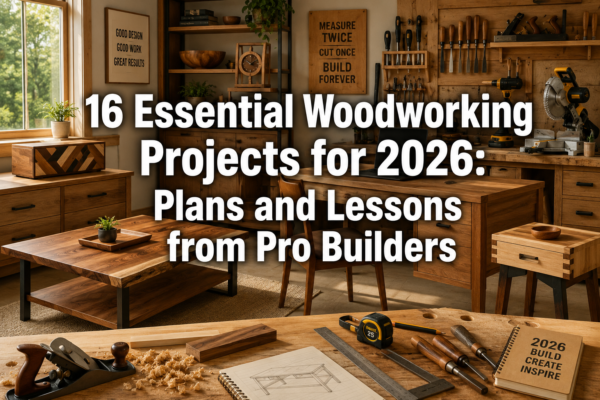 16 Essential Woodworking Projects for 2026: Plans and Lessons from Pro Builders