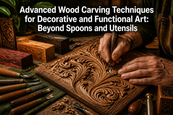 Advanced Wood Carving Techniques for Decorative and Functional Art: Beyond Spoons and Utensils