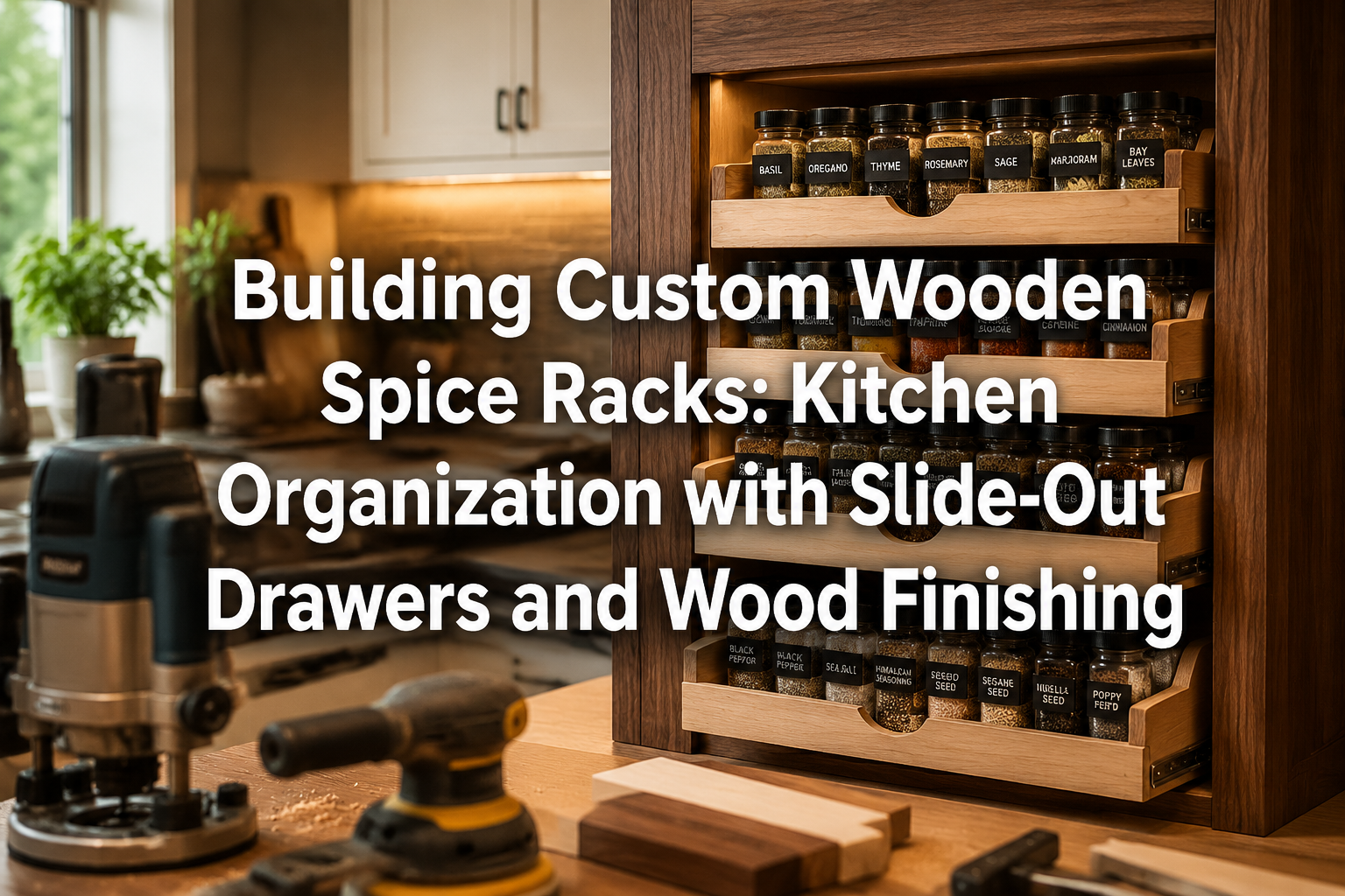 Building Custom Wooden Spice Racks: Kitchen Organization with