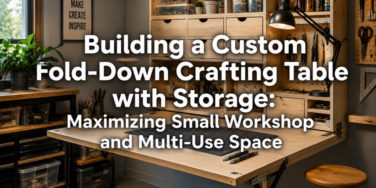Building a Custom Fold-Down Crafting Table with Storage: Maximizing Small Workshop and Multi-Use Space