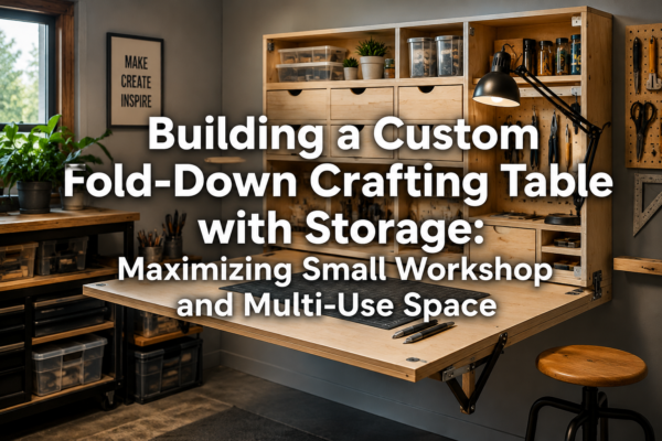 Building a Custom Fold-Down Crafting Table with Storage: Maximizing Small Workshop and Multi-Use Space