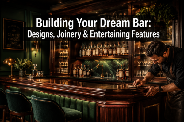 Building a Custom Home Bar: Designs, Joinery, and Features for Entertaining