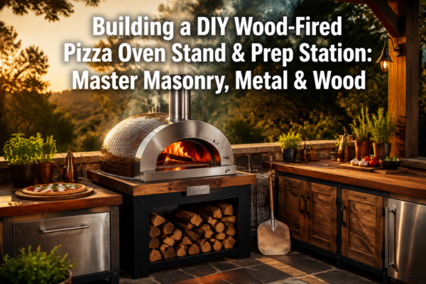 Building a DIY Wood-Fired Pizza Oven Stand and Prep Station: Combining Masonry, Metalwork, and Woodworking for Outdoor Cooking