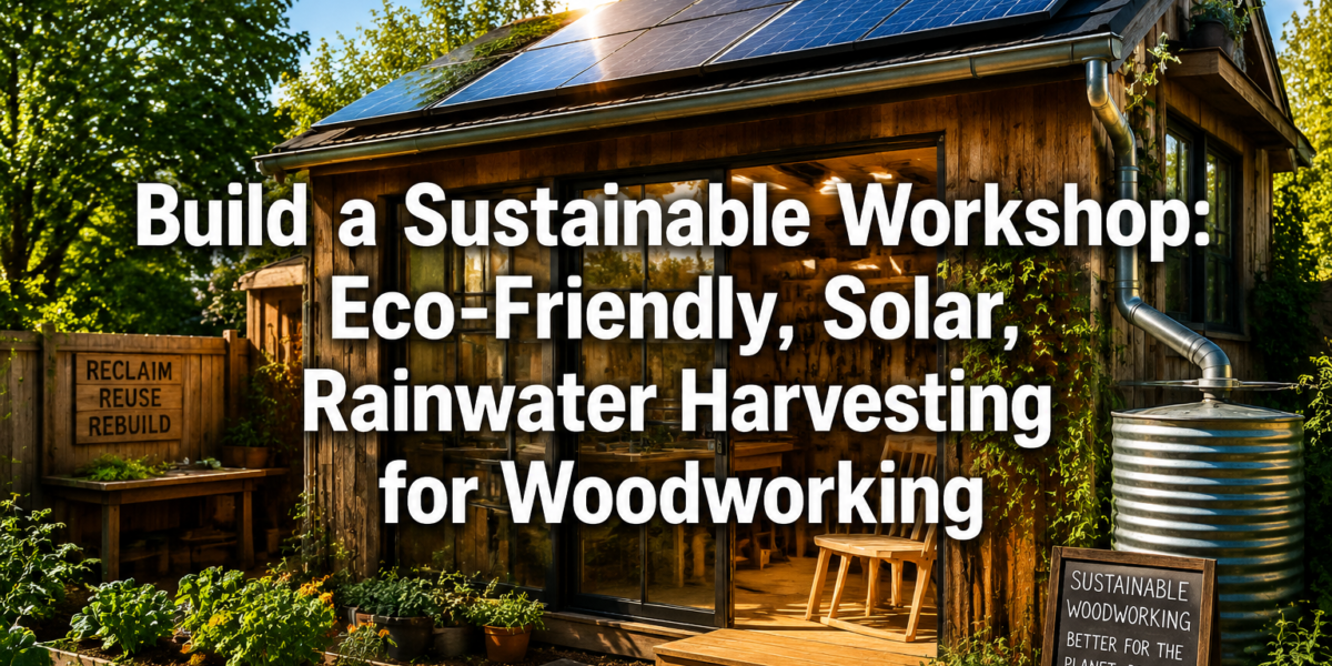 Building a Sustainable Backyard Workshop: Eco-Friendly Materials, Solar Power, and Rainwater Harvesting for the Modern Woodworker