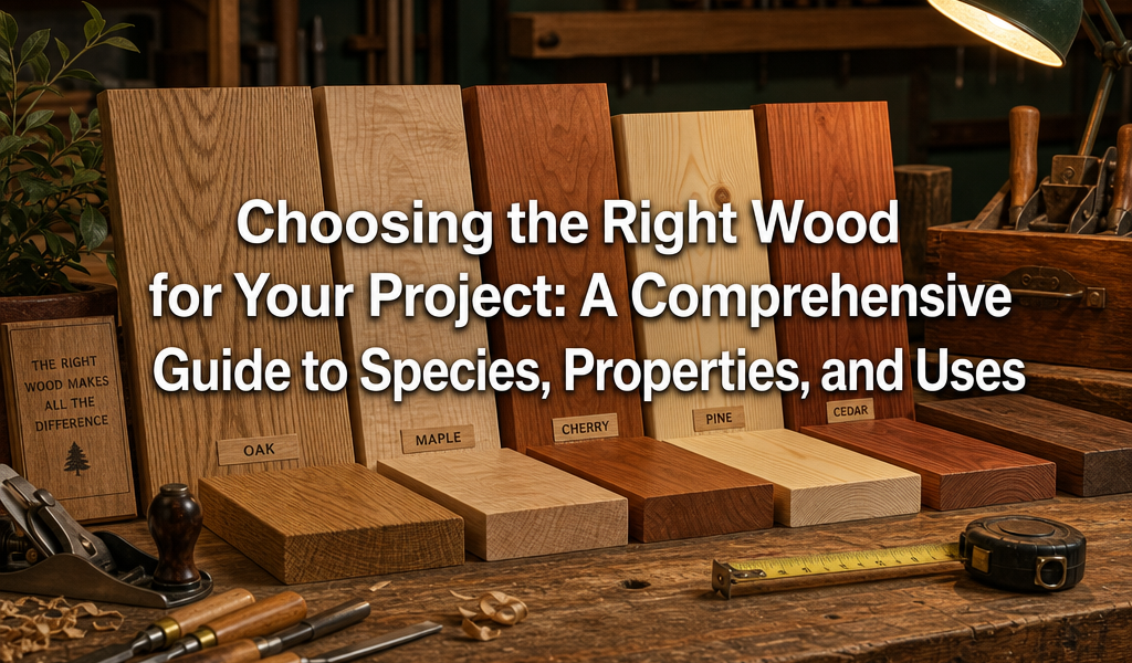 Choosing the Right Wood for Your Project: A Comprehensive Guide to Species, Properties, and Uses