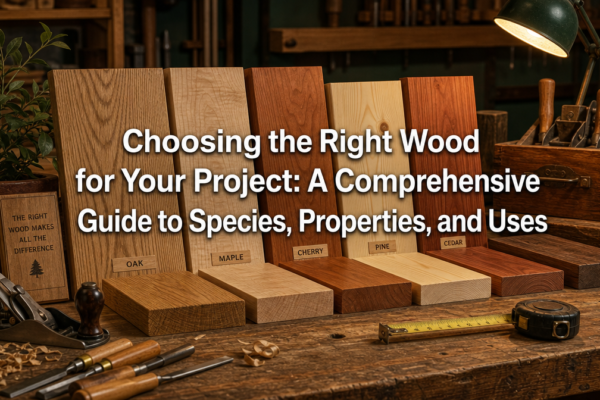 Choosing the Right Wood for Your Project: A Comprehensive Guide to Species, Properties, and Uses