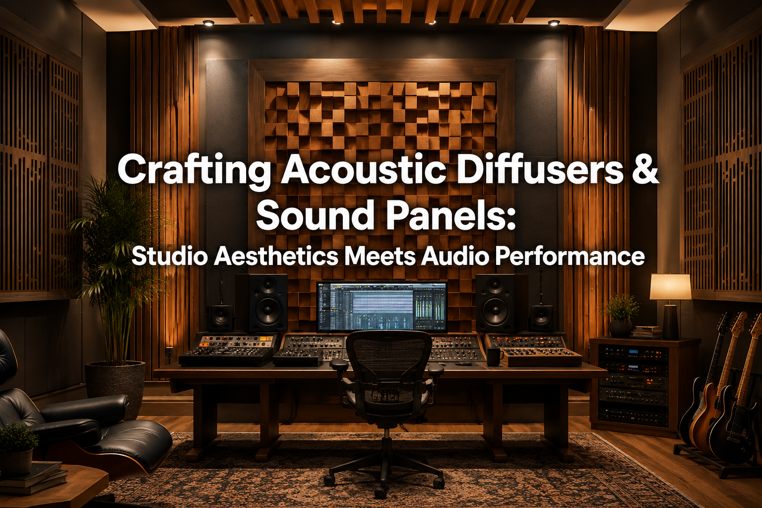 Studio Audio Diffuser Crafting Acoustic Diffusers and Sound Panels for Home Studios: