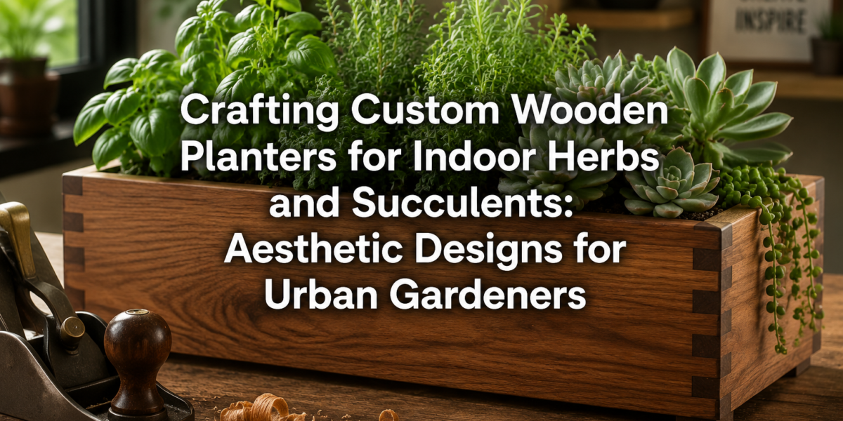 Crafting Custom Wooden Planters for Indoor Herbs and Succulents: Aesthetic Designs for Urban Gardeners