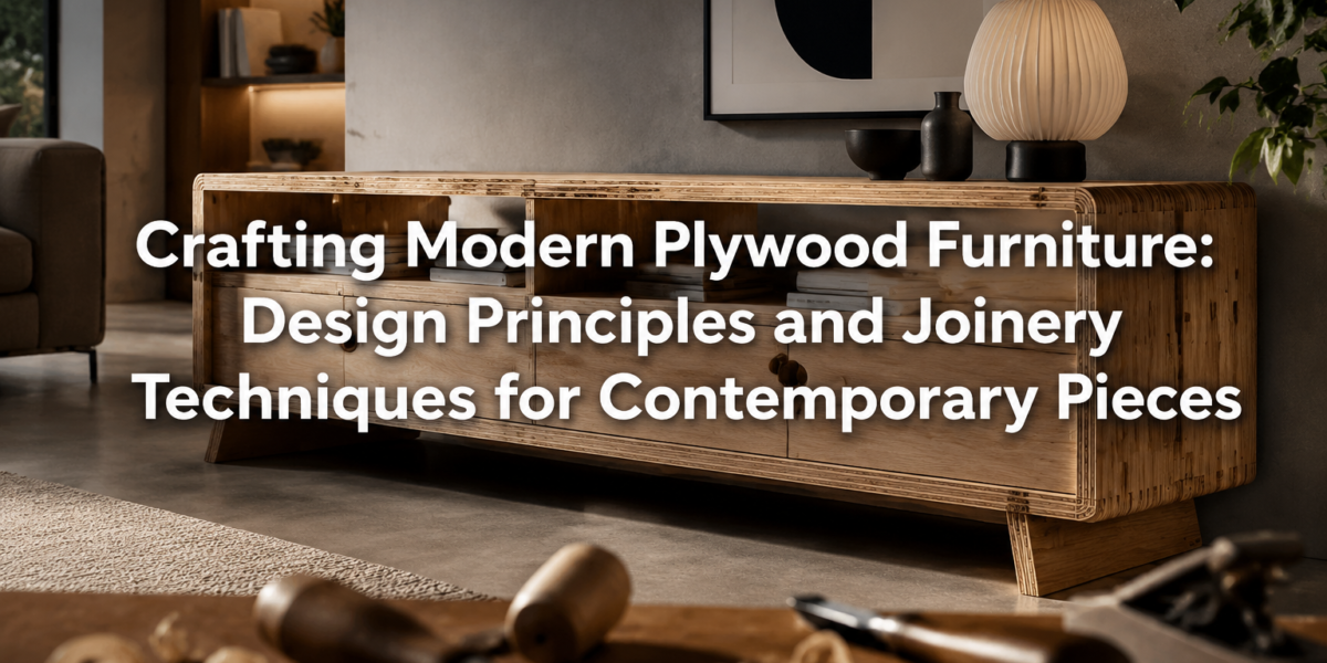 Crafting Modern Plywood Furniture: Design Principles and Joinery Techniques for Contemporary Pieces