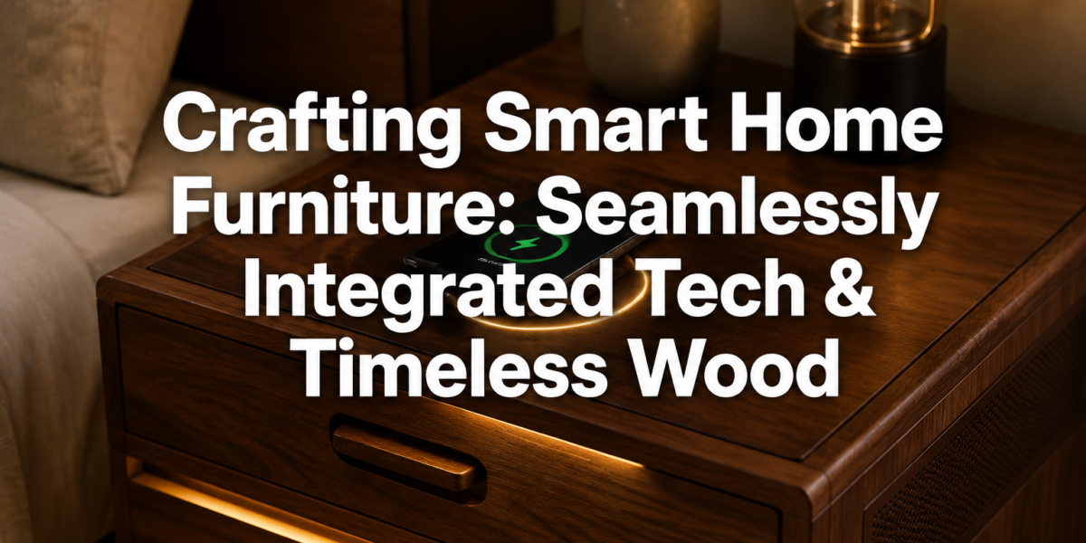 Crafting Smart Home Furniture: Integrating Wireless Charging, Hidden Speakers, and LED Lighting into Custom Wood Pieces
