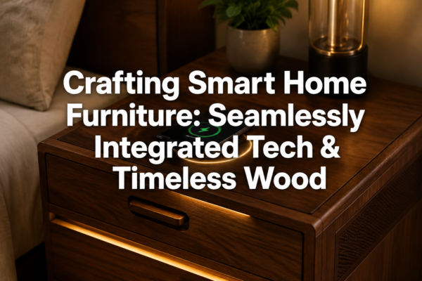 Crafting Smart Home Furniture: Integrating Wireless Charging, Hidden Speakers, and LED Lighting into Custom Wood Pieces