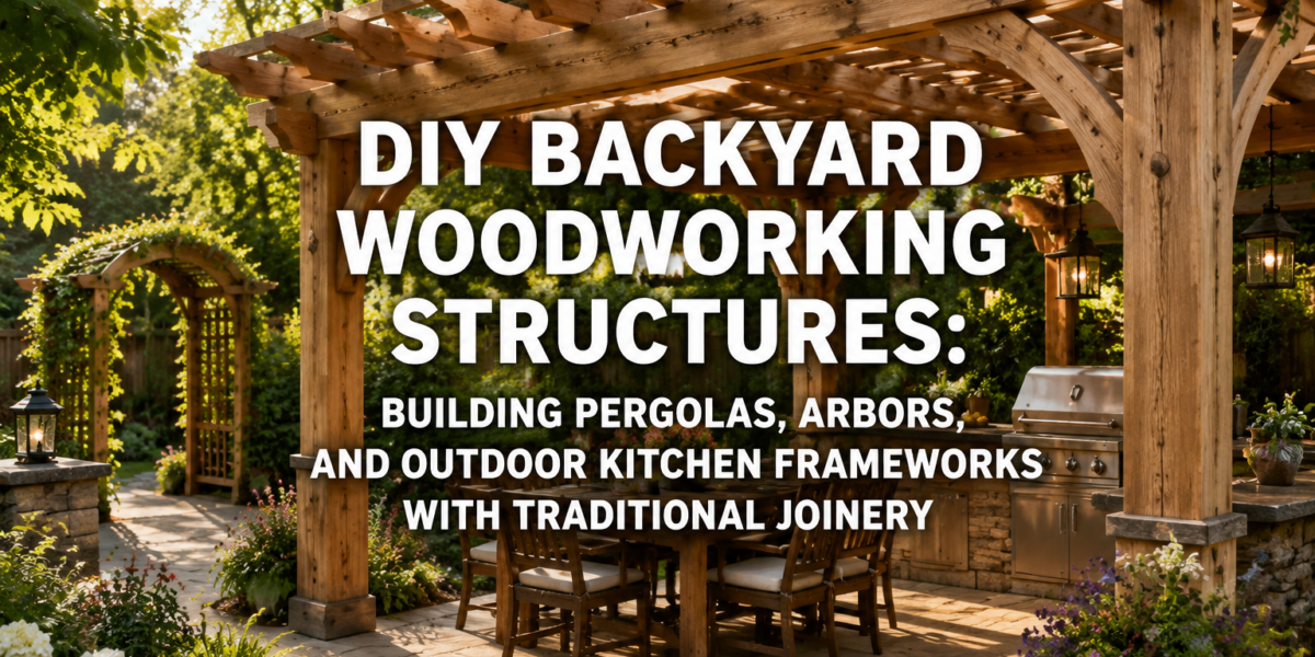 DIY Backyard Woodworking Structures: Building Pergolas, Arbors, and Outdoor Kitchen Frameworks with Traditional Joinery