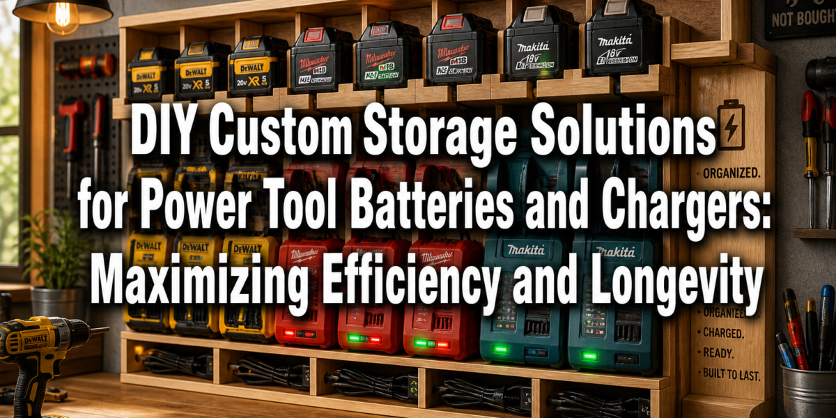 DIY Custom Storage Solutions for Power Tool Batteries and Chargers: Maximizing Efficiency and Longevity