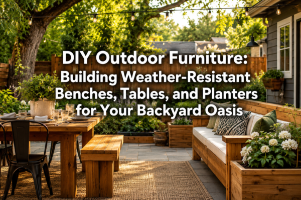 DIY Outdoor Furniture: Building Weather-Resistant Benches, Tables, and Planters for Your Backyard Oasis