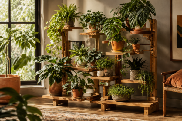 DIY Plant Stands for Indoor Jungles: Elevated Wooden Designs Beyond Basic Planters