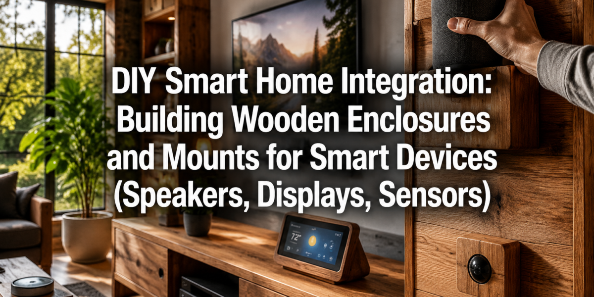 DIY Smart Home Integration: Building Wooden Enclosures and Mounts for Smart Devices (Speakers, Displays, Sensors)