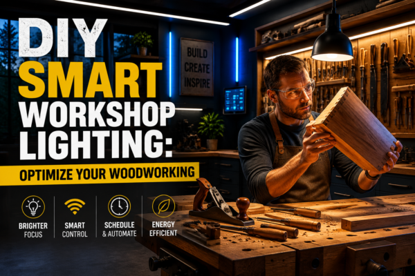 DIY Smart Workshop Lighting: Optimizing Visibility and Energy Efficiency with Automated Woodworking Illumination