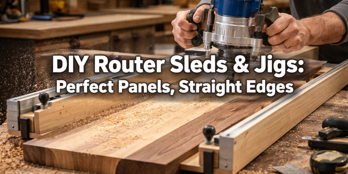 DIY Wood Router Sleds and Jigs for Perfect Edge Jointing and Panel Flattening