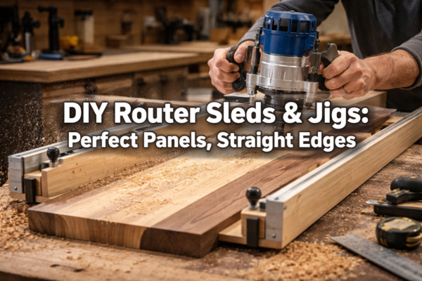 DIY Wood Router Sleds and Jigs for Perfect Edge Jointing and Panel Flattening