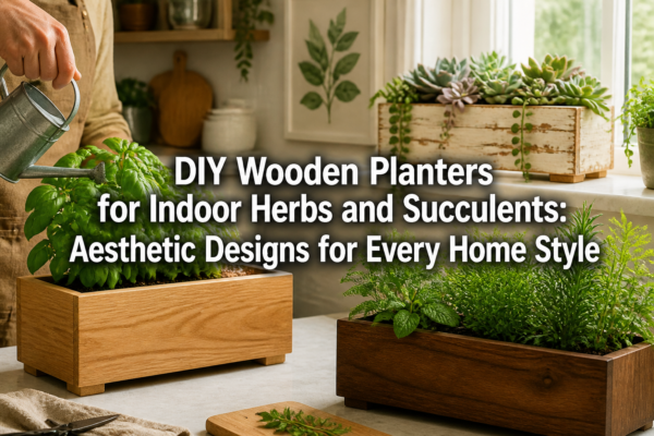 DIY Wooden Planters for Indoor Herbs and Succulents: Aesthetic Designs for Every Home Style