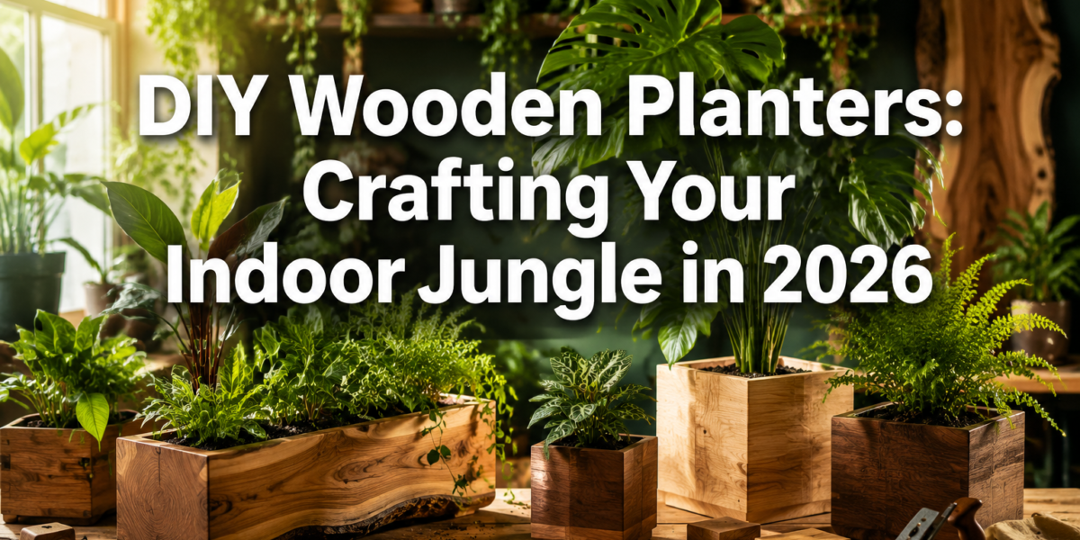 DIY Wooden Planters for Indoor Jungles: From Simple Boxes to Live Edge Troughs