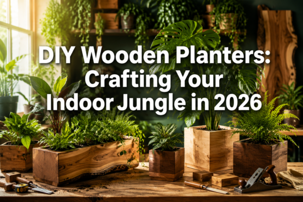 DIY Wooden Planters for Indoor Jungles: From Simple Boxes to Live Edge Troughs