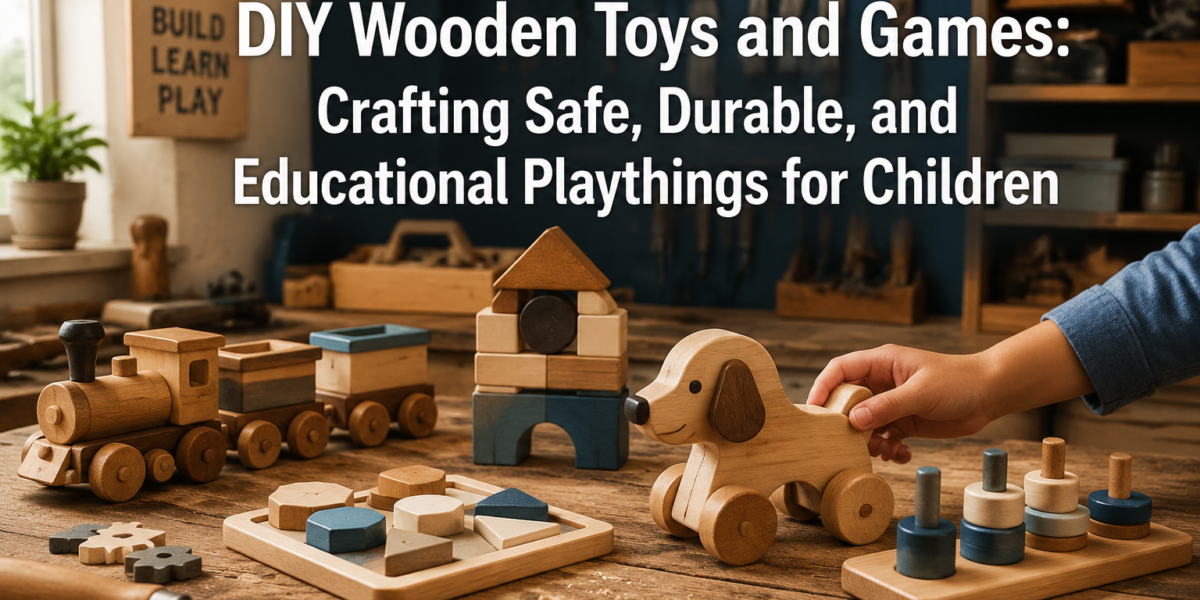 DIY Wooden Toys and Games: Crafting Safe, Durable, and Educational Playthings for Children