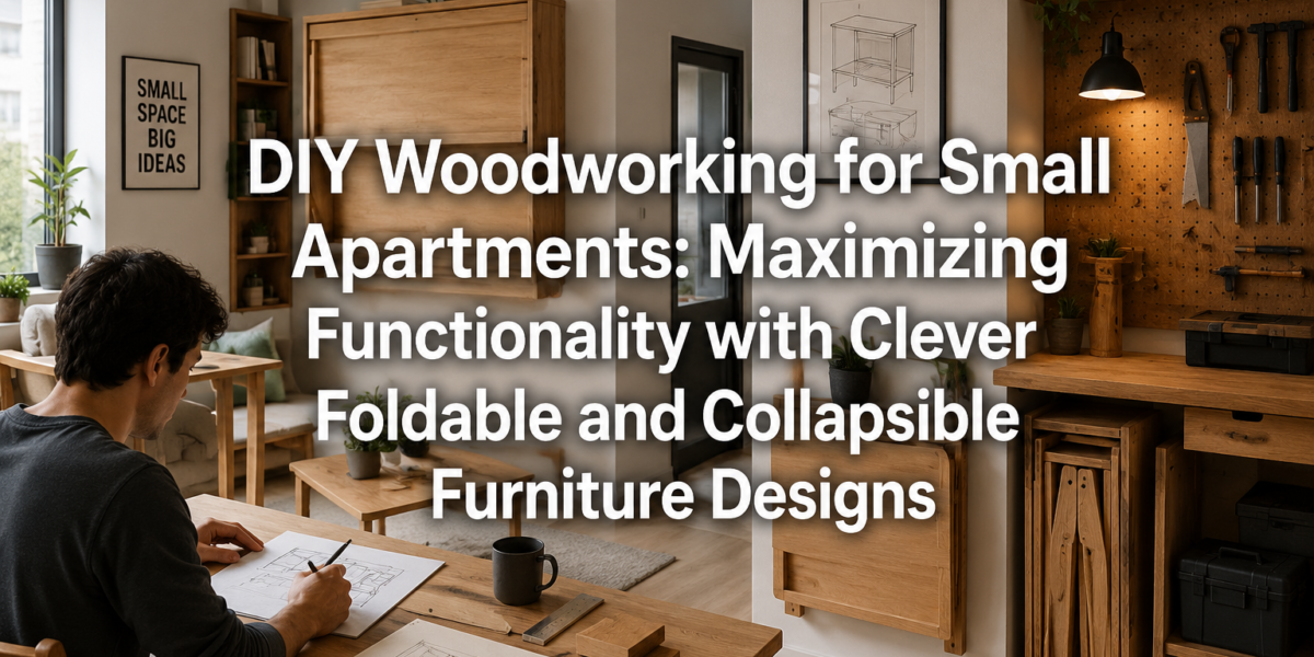 DIY Woodworking for Small Apartments: Maximizing Functionality with Clever Foldable and Collapsible Furniture Designs