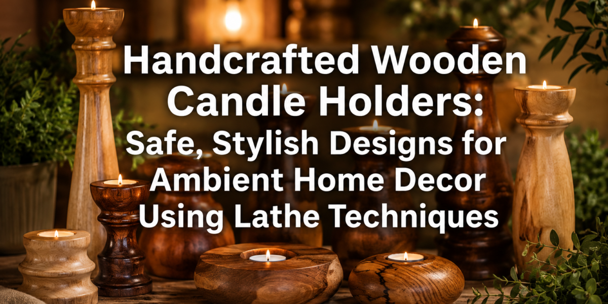 Handcrafted Wooden Candle Holders: Safe, Stylish Designs for Ambient Home Decor Using Lathe Techniques