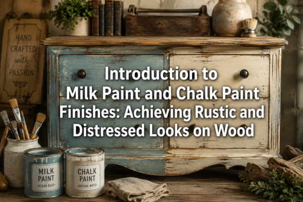 Introduction to Milk Paint and Chalk Paint Finishes: Achieving Rustic and Distressed Looks on Wood