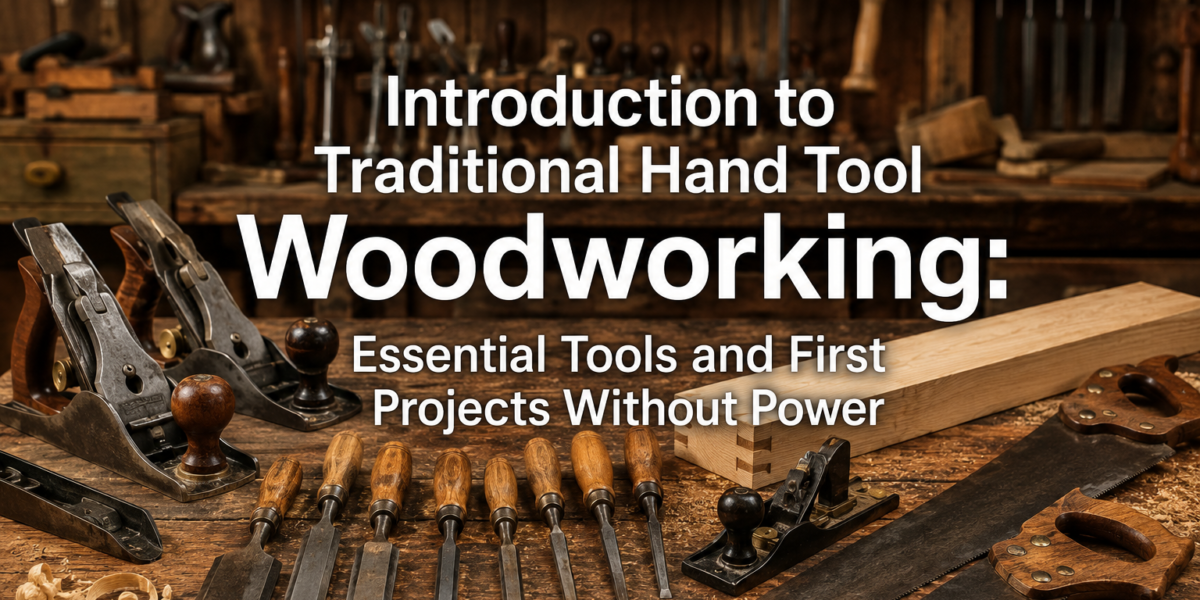 Introduction to Traditional Hand Tool Woodworking: Essential Tools and First Projects Without Power