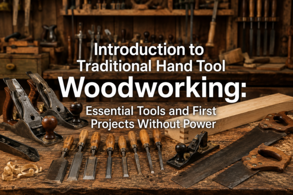 Introduction to Traditional Hand Tool Woodworking: Essential Tools and First Projects Without Power