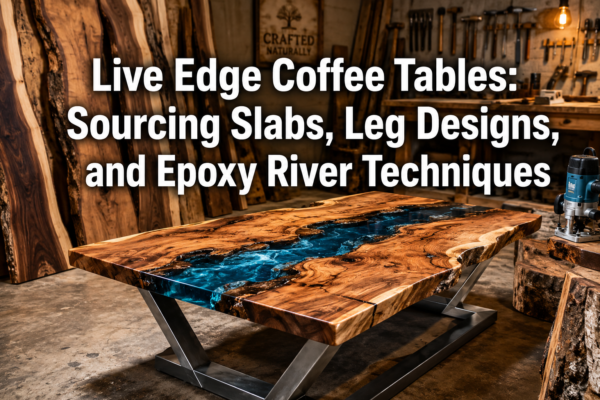 Live Edge Coffee Tables: Sourcing Slabs, Leg Designs, and Epoxy River Techniques