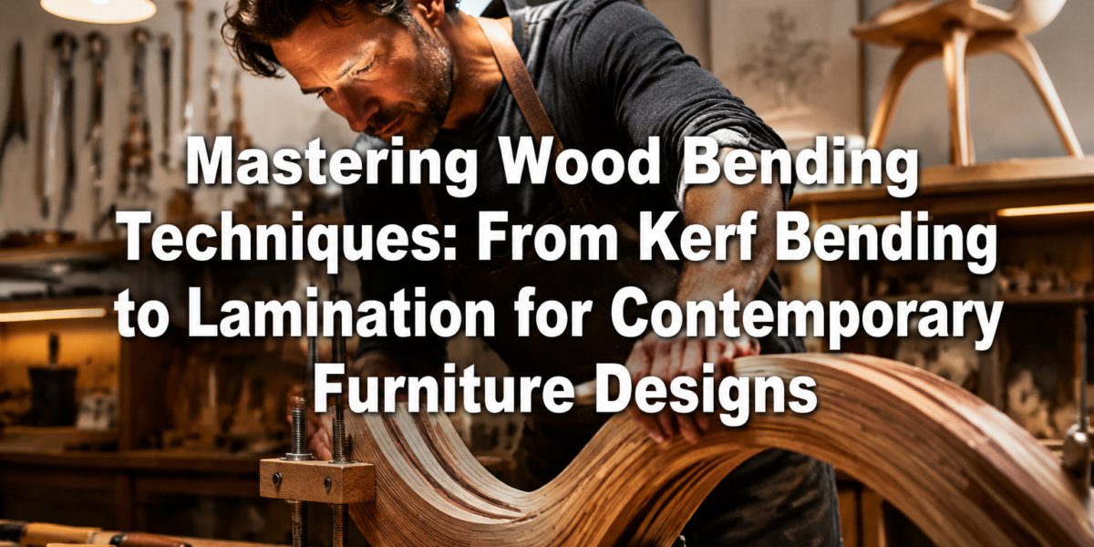 Mastering Wood Bending Techniques: From Kerf Bending to Lamination for Contemporary Furniture Designs