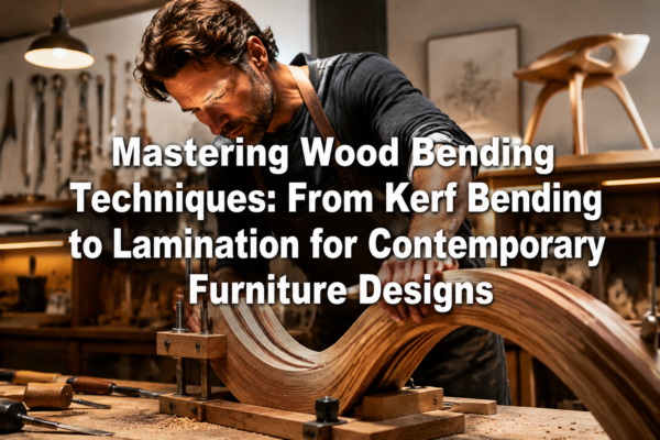 Mastering Wood Bending Techniques: From Kerf Bending to Lamination for Contemporary Furniture Designs