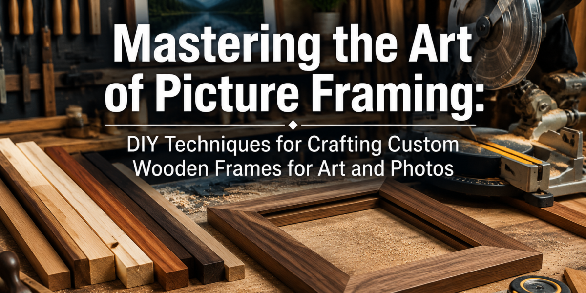Mastering the Art of Picture Framing: DIY Techniques for Crafting Custom Wooden Frames for Art and Photos