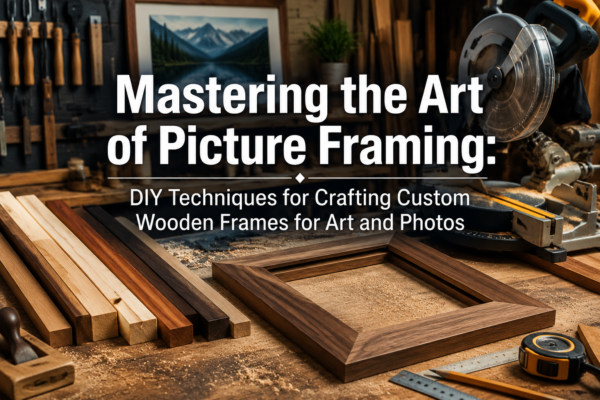 Mastering the Art of Picture Framing: DIY Techniques for Crafting Custom Wooden Frames for Art and Photos