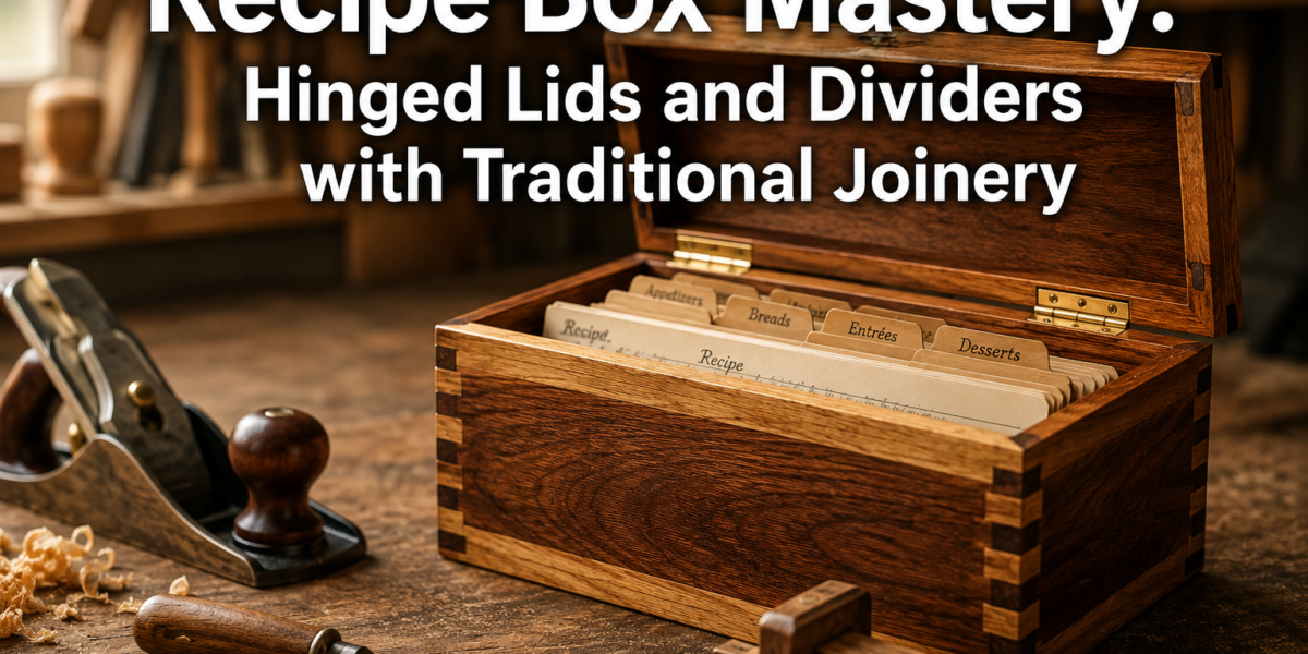 Recipe Box Mastery: Hinged Lids and Dividers with Traditional Joinery