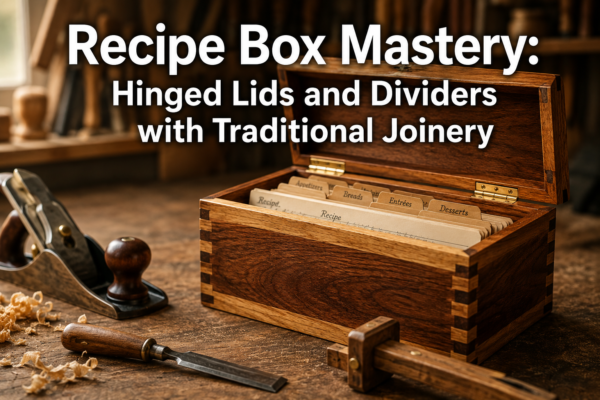 Recipe Box Mastery: Hinged Lids and Dividers with Traditional Joinery