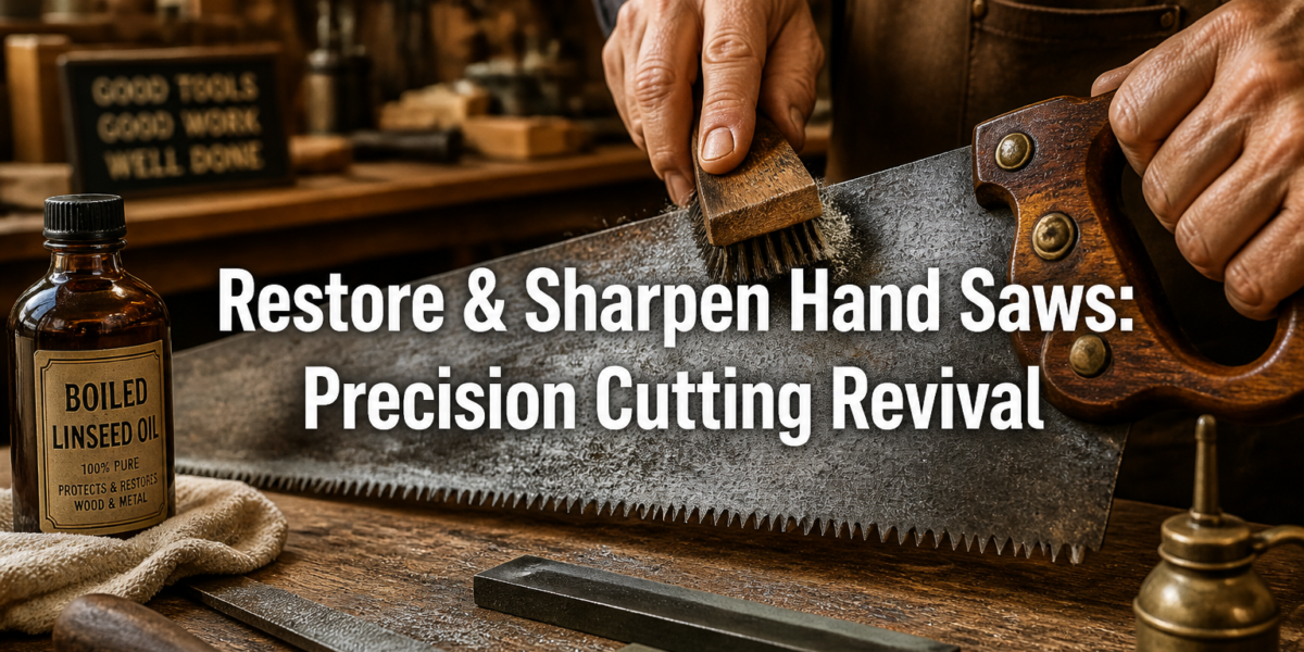 Restoring and Sharpening Hand Saws: Bringing Vintage Tools Back to Life for Precision Cutting