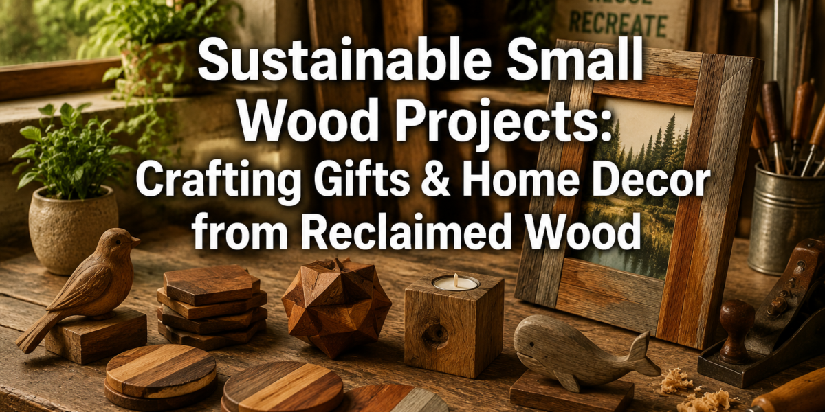 Sustainable Small Wood Projects: Crafting Gifts and Home Decor from Reclaimed and Scrap Wood