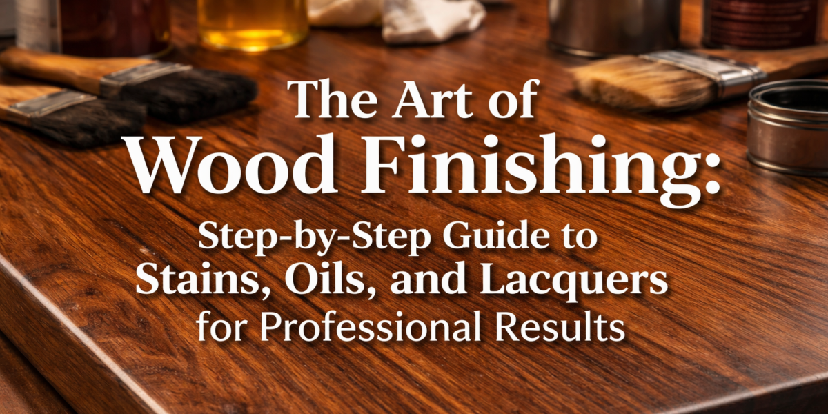 The Art of Wood Finishing: Step-by-Step Guide to Stains, Oils, and Lacquers for Professional Results