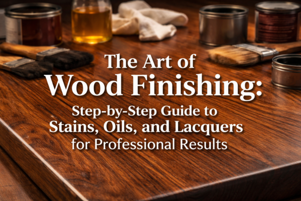 The Art of Wood Finishing: Step-by-Step Guide to Stains, Oils, and Lacquers for Professional Results