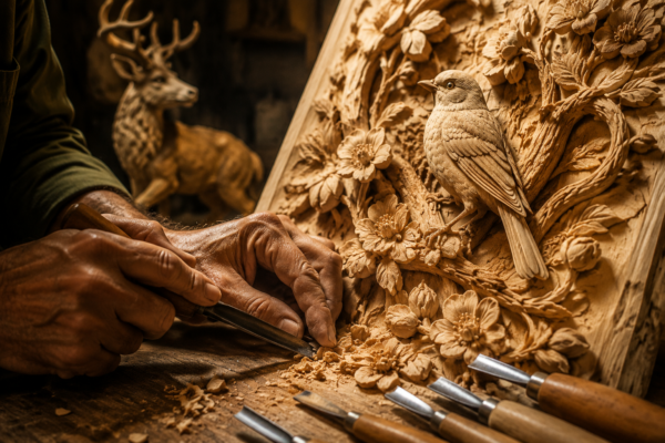 Advanced Wood Carving Techniques: From Relief Carving to In-the-Round Sculptures for Decorative and Functional Pieces