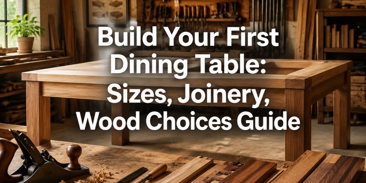 Beginner’s Guide to Dining Tables: Standard Sizes, Joinery Options, and Wood Choices for Your First Build