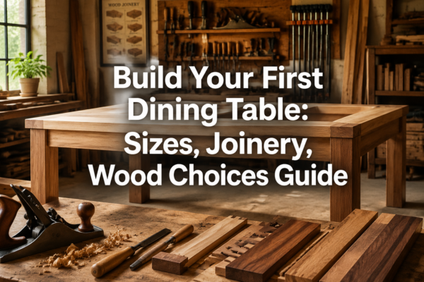 Beginner’s Guide to Dining Tables: Standard Sizes, Joinery Options, and Wood Choices for Your First Build
