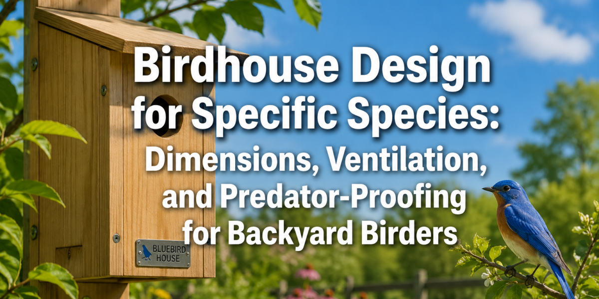 Birdhouse Design for Specific Species: Dimensions, Ventilation, and Predator-Proofing for Backyard Birders