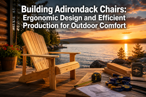 Building Adirondack Chairs: Ergonomic Design and Efficient Production for Outdoor Comfort