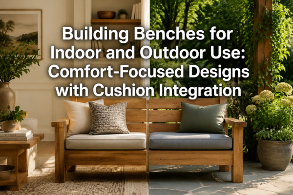 Building Benches for Indoor and Outdoor Use: Comfort-Focused Designs with Cushion Integration